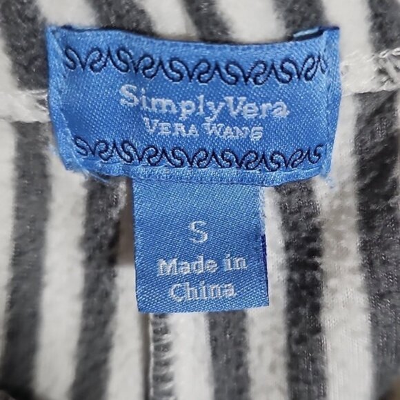 Simply Vera Striped Fleece Pajama Lounge Pants Sleep Pant Size S - Picture 4 of 5